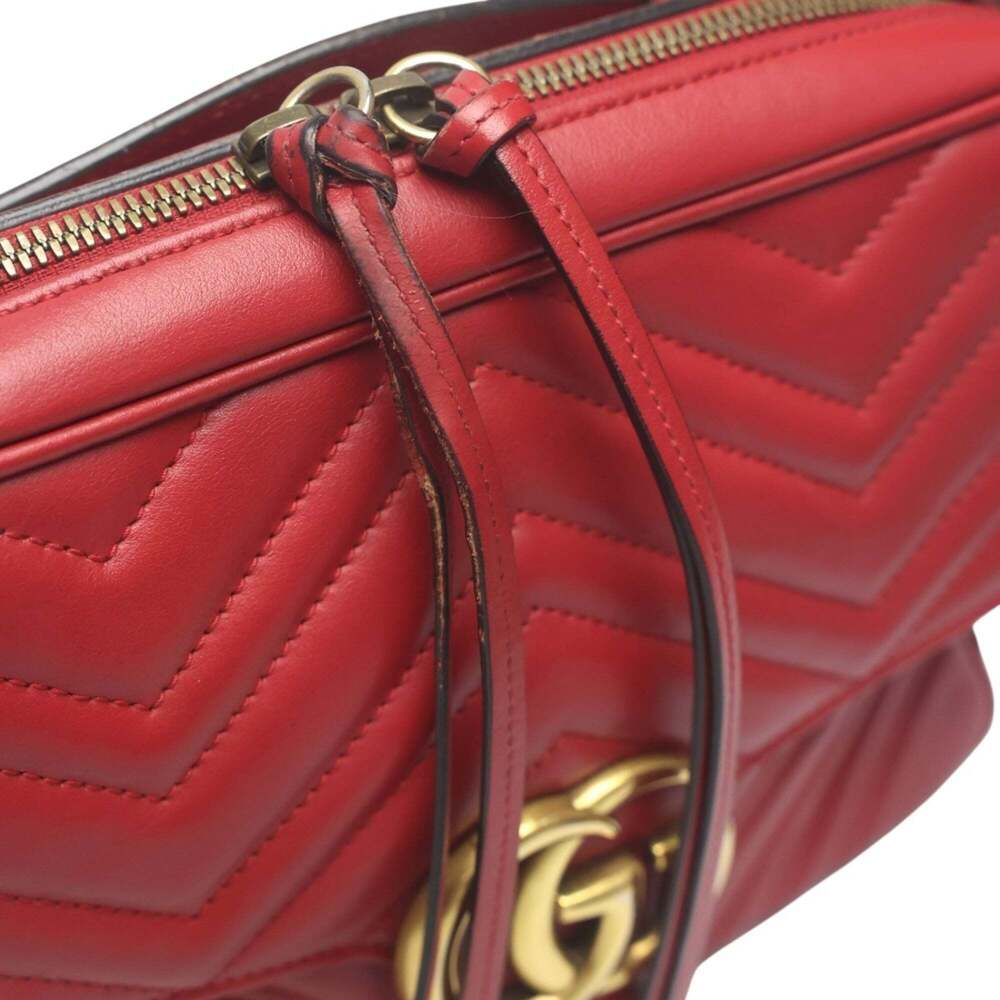 GUCCI Authentic Red GG Marmont Fanny Pack - Picture 12 of 16